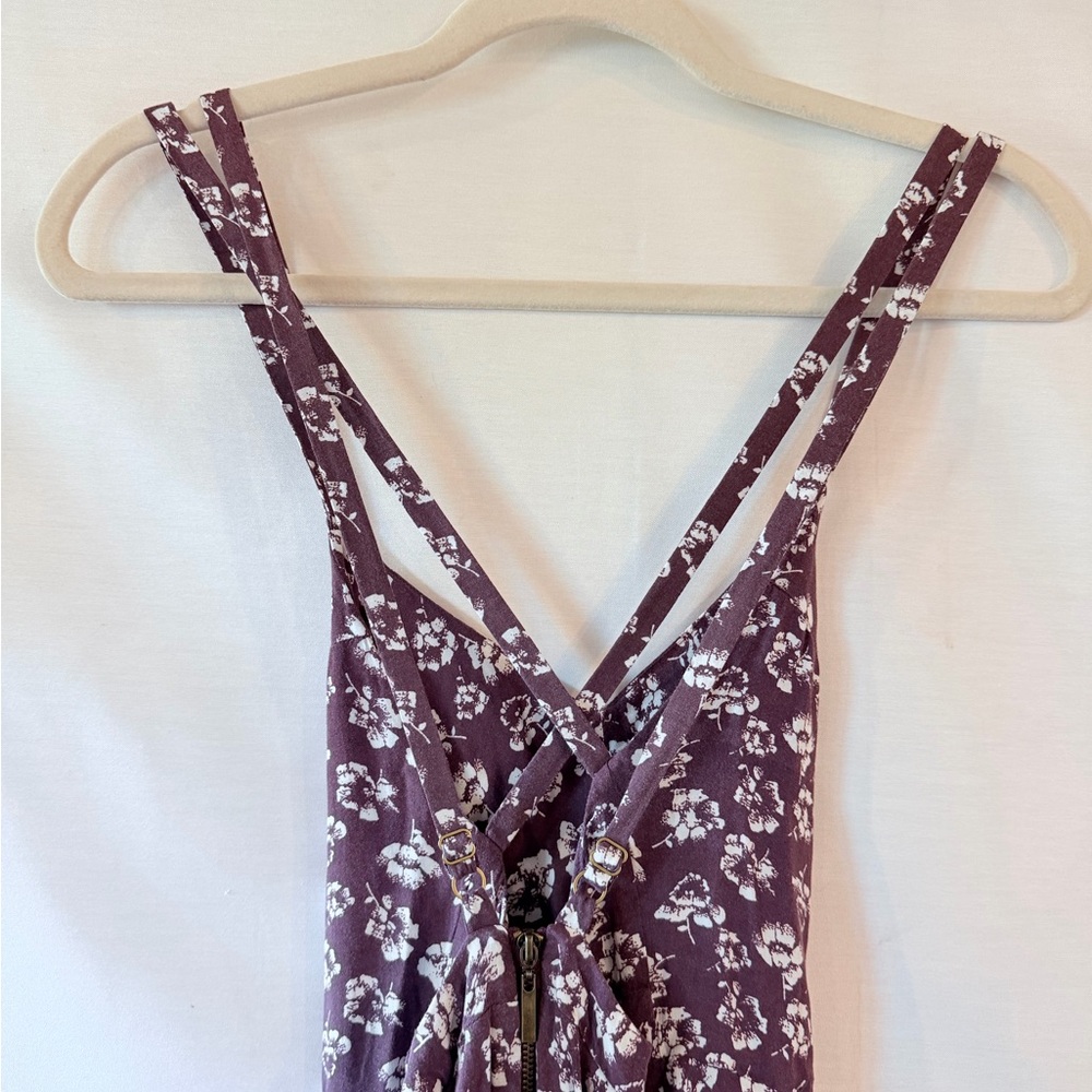 Kimchi Blue Urban Outfitters Purple Floral Mini Dress Size 2 - Picture 5 of 7
